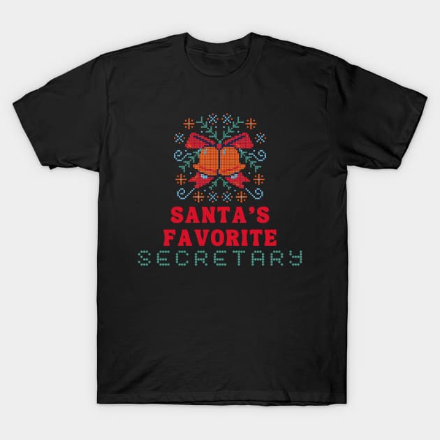 Christmas Secretary Gift T-Shirt by Minisim